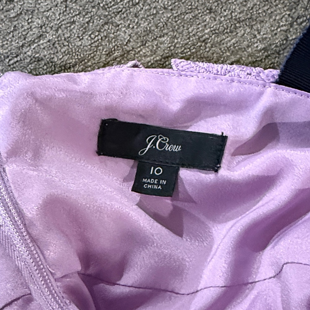 J. Crew Lavender Floral Lace Maxi Dress size 10. - Picture 4 of 4